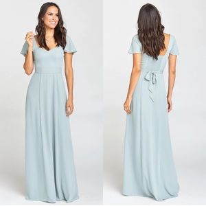 Show Me Your Mumu Marie Maxi Dress Silver Sage